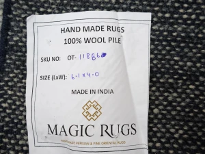 Gray Abstract 4X6 Modern Rug