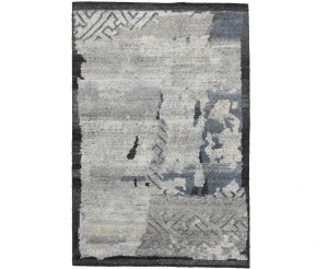 Gray Abstract 4X6 Modern Rug