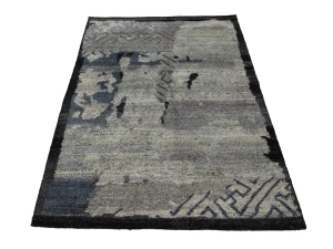 Gray Abstract 4X6 Modern Rug