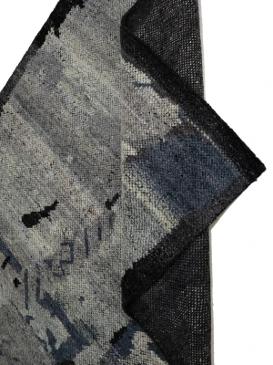 Gray Abstract 4X6 Modern Rug