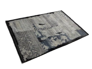 Gray Abstract 4X6 Modern Rug