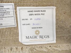 Muted Beige Floral 3X5 Transitional Oriental Rug