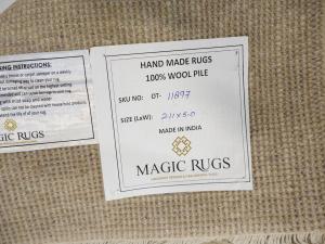 Muted Beige Floral 3X5 Transitional Oriental Rug