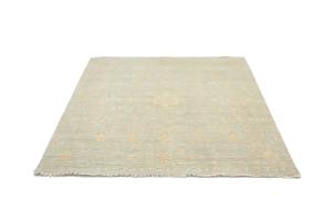 9'11 x 10'1 Hand Knotted Floral Oriental Square Wool Rug