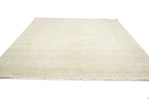 9'11 x 10'1 Hand Knotted Floral Oriental Square Wool Rug