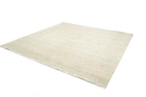 9'11 x 10'1 Hand Knotted Floral Oriental Square Wool Rug