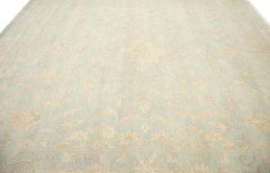 9'11 x 10'1 Hand Knotted Floral Oriental Square Wool Rug