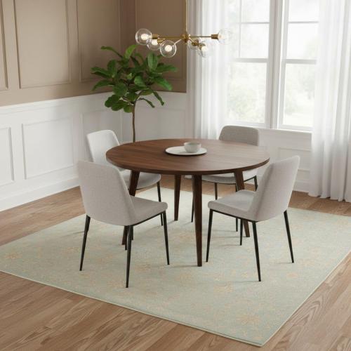 9'11 x 10'1 Hand Knotted Floral Oriental Square Wool Rug