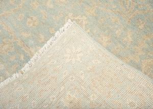Muted Aqua Blue Floral 4x6Transitional Oriental Rug