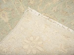 Muted Aqua Green Floral 8x10Transitional Oriental Rug