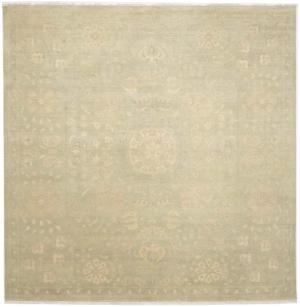 9'11 x 10' Hand Knotted Floral Oriental Square Wool Rug