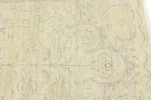 Muted Light Green Floral 5X8 Transitional Oriental Rug