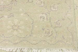 Muted Light Green Floral 5X8 Transitional Oriental Rug