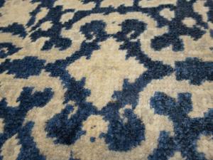 Muted Blue Floral Transitional 3X20 Oriental Runner Rug
