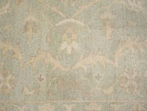 Muted Aqua Green Floral 9x12Transitional Oriental Rug