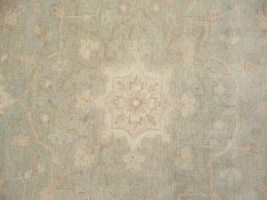 Muted Aqua Green Floral 9x12Transitional Oriental Rug