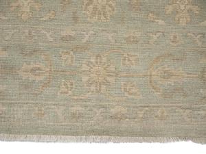 Muted Aqua Green Floral 9x12Transitional Oriental Rug