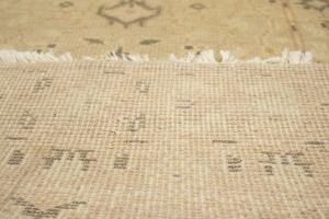 Muted Pinkish Beige Floral 3x12 Transitional Oriental Runner Rug