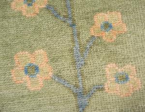Olive Green Floral Traditional 9X12 Chobi Oriental Rug