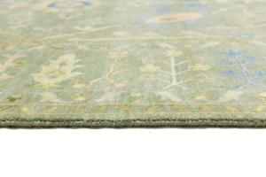 Olive Green Floral Traditional 8X10 Chobi Oriental Rug