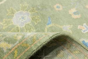 Olive Green Floral Traditional 8X10 Chobi Oriental Rug