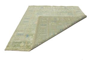 Olive Green Floral Traditional 8X10 Chobi Oriental Rug