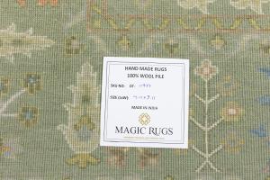 Olive Green Floral Traditional 8X10 Chobi Oriental Rug