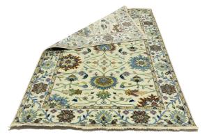 Cream Floral 5x8 Osh Chobi Oriental Area Rug