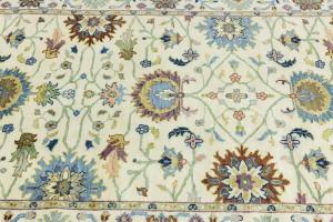 Cream Floral 5x8 Osh Chobi Oriental Area Rug