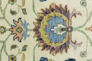 Cream Floral 5x8 Osh Chobi Oriental Area Rug