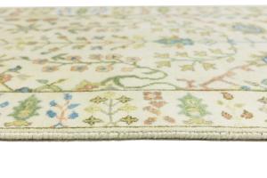 Ivory Floral 3x8 Traditional Chobi Oriental Runner Rug