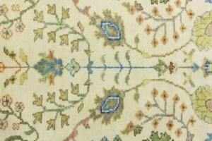 Ivory Floral 3x8 Traditional Chobi Oriental Runner Rug