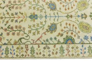 Ivory Floral 3x8 Traditional Chobi Oriental Runner Rug