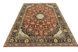 Red Floral Transitional 9X12 Chobi Oriental Rug