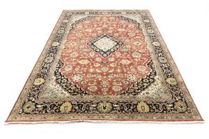 Red Floral Transitional 9X12 Chobi Oriental Rug