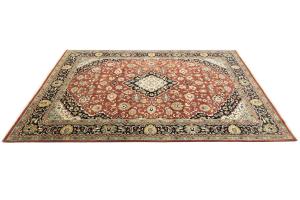 Red Floral Transitional 9X12 Chobi Oriental Rug