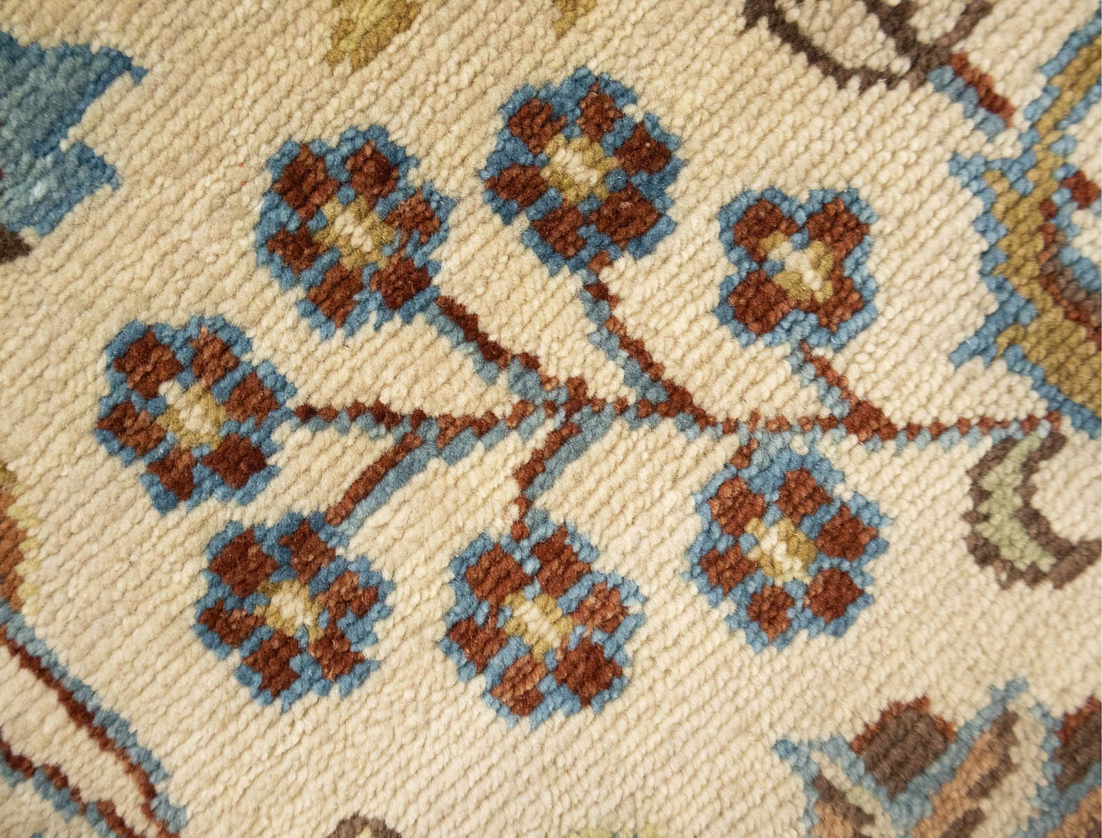 Ivory Floral Traditional 9x12 Chobi Oriental Rug