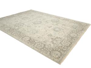 Muted Ivory Floral 9x12 Chobi Oriental Rug