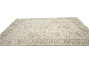 Muted Ivory Floral 9x12 Chobi Oriental Rug