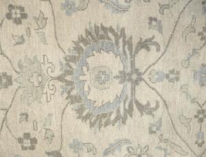 Muted Ivory Floral 9x12 Chobi Oriental Rug