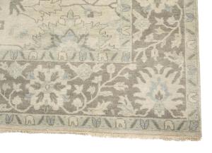 Muted Ivory Floral 9x12 Chobi Oriental Rug