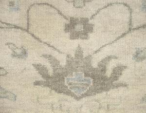 Muted Ivory Floral 9x12 Chobi Oriental Rug