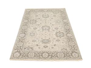 Muted Ivory Floral 6x9 Chobi Oriental Rug