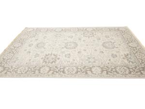 Muted Ivory Floral 6x9 Chobi Oriental Rug