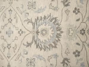 Muted Ivory Floral 6x9 Chobi Oriental Rug
