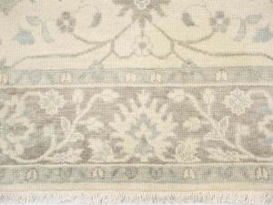 Muted Ivory Floral 5x8 Oushak Chobi Oriental Rug