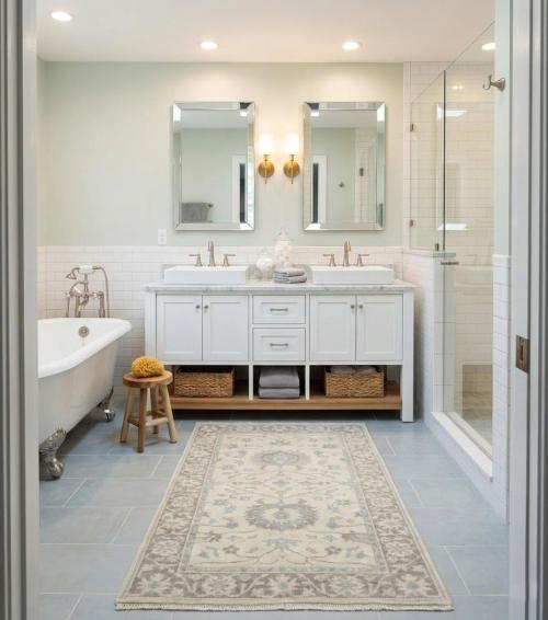 Muted Ivory Floral 3x5 Oushak Chobi Oriental Rug