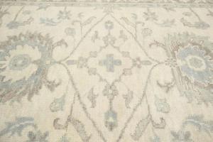Muted Ivory Floral 3x5 Oushak Chobi Oriental Rug