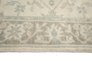 Muted Ivory Floral 3x5 Oushak Chobi Oriental Rug