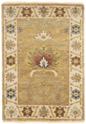 2'0 x 3'0 Hand Knotted Peshawar Floral Oriental Wool Rug
